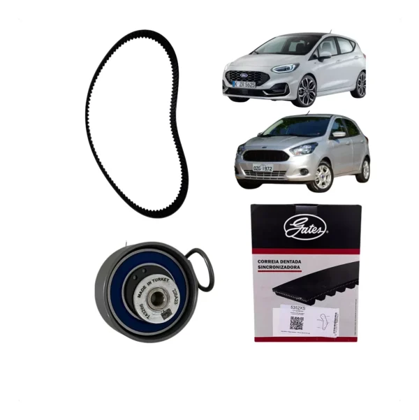 Kit Tensor e Correia Dentada Gates Ford Ka / Fiesta 2015 A 2021 - Image 3